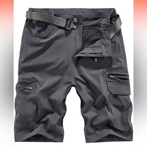 Men's Charcoal Cargo Shorts